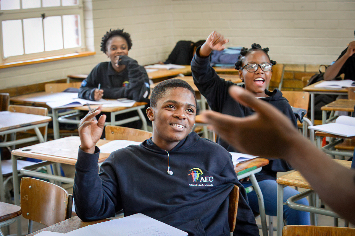 AEC learners participating in a classroom programme